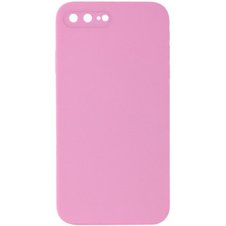 Чохол Silicone Case Square Full Camera Protective (AA) для Apple iPhone 7 plus / 8 plus (5.5") Рожевий / Light pink - Інтернет-магазин спільних покупок ToGether