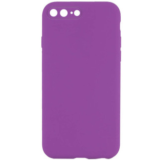 Чохол Silicone Case Square Full Camera Protective (AA) для Apple iPhone 7 plus / 8 plus (5.5") Фіолетовий / Grape - Інтернет-магазин спільних покупок ToGether