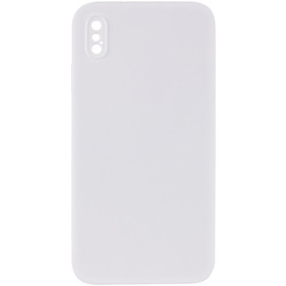 Чохол Silicone Case Square Full Camera Protective (AA) для Apple iPhone XS / X (5.8") Білий / White - Інтернет-магазин спільних покупок ToGether