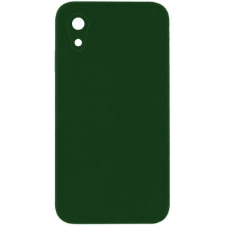 Чохол Silicone Case Square Full Camera Protective (AA) для Apple iPhone XR (6.1") Зелений / Army green - Інтернет-магазин спільних покупок ToGether