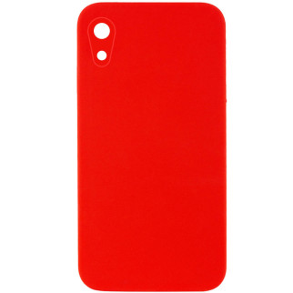 Чохол Silicone Case Square Full Camera Protective (AA) для Apple iPhone XR (6.1") Червоний / Red - Інтернет-магазин спільних покупок ToGether