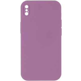 Чохол Silicone Case Square Full Camera Protective (AA) для Apple iPhone XS Max (6.5") Ліловий / Lilac Pride - Інтернет-магазин спільних покупок ToGether