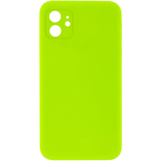 Чохол Silicone Case Square Full Camera Protective (AA) для Apple iPhone 11 (6.1") Салатовий / Neon green - Інтернет-магазин спільних покупок ToGether