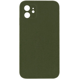 Чохол Silicone Case Square Full Camera Protective (AA) для Apple iPhone 11 (6.1") Зелений / Dark Olive - Інтернет-магазин спільних покупок ToGether