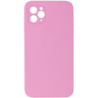 Чохол Silicone Case Square Full Camera Protective (AA) для Apple iPhone 11 Pro (5.8") Рожевий / Light pink - Інтернет-магазин спільних покупок ToGether
