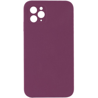 Чохол Silicone Case Square Full Camera Protective (AA) для Apple iPhone 11 Pro Max (6.5") Бордовий / Maroon - Інтернет-магазин спільних покупок ToGether