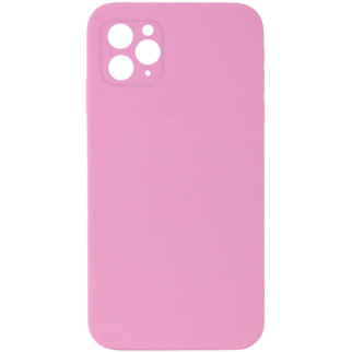 Чохол Silicone Case Square Full Camera Protective (AA) для Apple iPhone 11 Pro Max (6.5") Рожевий / Light pink - Інтернет-магазин спільних покупок ToGether