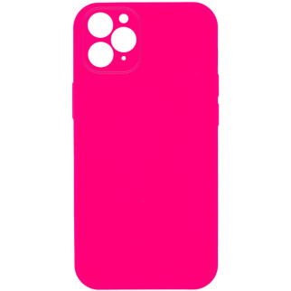 Чохол Silicone Case Square Full Camera Protective (AA) для Apple iPhone 11 Pro Max (6.5") Рожевий / Barbie pink - Інтернет-магазин спільних покупок ToGether