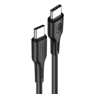 Дата кабель USAMS US-SJ459 U43 Type-C to Type-C 100W PD (1.2m) Чорний - Інтернет-магазин спільних покупок ToGether