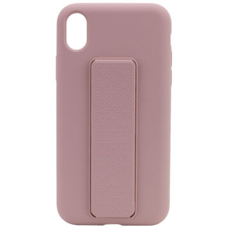 Чохол Silicone Case Hand Holder для Apple iPhone XS Max (6.5") Рожевий / Pink Sand - Інтернет-магазин спільних покупок ToGether