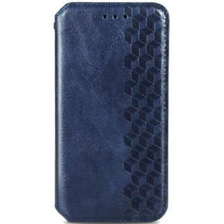 Шкіряний чохол книжка GETMAN Cubic (PU) для Samsung Galaxy A52 4G / A52 5G / A52s Синій - Інтернет-магазин спільних покупок ToGether