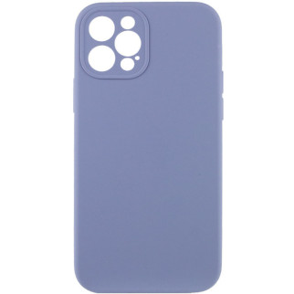 Чохол Silicone Case Full Camera Protective (AA) для Apple iPhone 12 Pro (6.1") Сірий / Lavender Gray - Інтернет-магазин спільних покупок ToGether