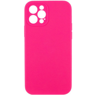 Чохол Silicone Case Full Camera Protective (AA) для Apple iPhone 12 Pro (6.1") Рожевий / Barbie pink - Інтернет-магазин спільних покупок ToGether