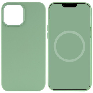 Чохол Silicone case (AAA) full with Magsafe and Animation для Apple iPhone 12 Pro Max (6.7") Зелений / Pistachio - Інтернет-магазин спільних покупок ToGether
