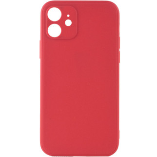 Силіконовий чохол Candy Full Camera для Apple iPhone 12 (6.1") Червоний / Camellia - Інтернет-магазин спільних покупок ToGether