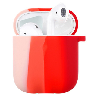 Силіконовий футляр Colorfull для навушників AirPods 1/2 Рожевий / Червоний - Інтернет-магазин спільних покупок ToGether
