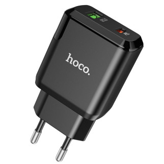 МЗП Hoco N5 Favor 20W PD+QC3.0 (1USB/1Type-C/3A) Чорний - Інтернет-магазин спільних покупок ToGether