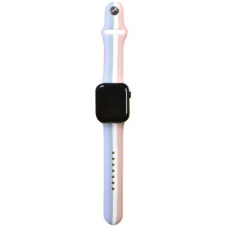 Силіконовий ремінець Rainbow для Apple watch 42mm / 44mm Бузковий / Рожевий - Інтернет-магазин спільних покупок ToGether