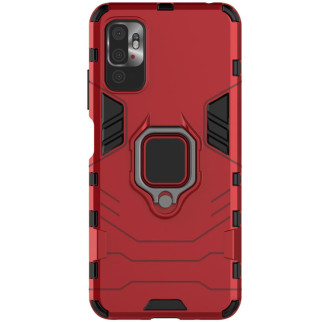 Ударостійкий чохол Transformer Ring for Magnet для Xiaomi Redmi Note 10 5G / Poco M3 Pro Червоний / Dante Red - Інтернет-магазин спільних покупок ToGether