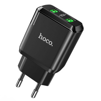 МЗП HOCO N6 QC3.0 (2USB/3A) Чорний - Інтернет-магазин спільних покупок ToGether