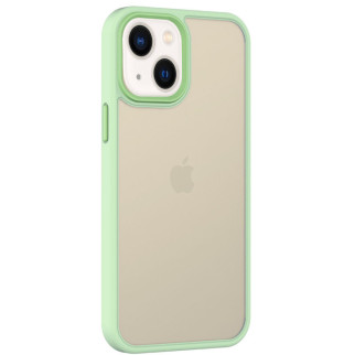 TPU+PC чохол Metal Buttons для Apple iPhone 13 (6.1") Салатовий - Інтернет-магазин спільних покупок ToGether