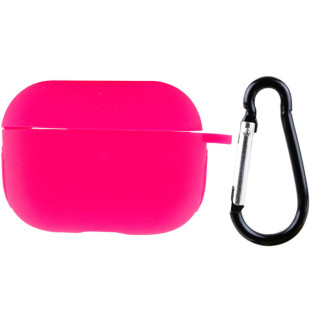 Силіконовий футляр New з карабіном для навушників Airpods Pro Рожевий / Barbie pink - Інтернет-магазин спільних покупок ToGether