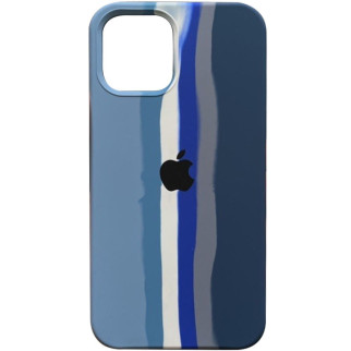 Чохол Silicone case Full Rainbow для Apple iPhone 13 Pro Max (6.7") Блакитний / Синій - Інтернет-магазин спільних покупок ToGether