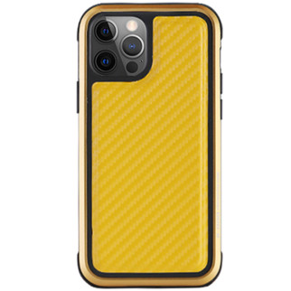 Чохол PC+TPU+Metal K-DOO MARS Series для Apple iPhone 13 Pro (6.1") Carbon Yellow - Інтернет-магазин спільних покупок ToGether