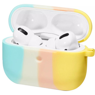 Силіконовий футляр Colorfull для навушників AirPods 3 Блакитний / Жовтий - Інтернет-магазин спільних покупок ToGether