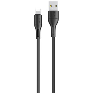 Дата кабель USAMS US-SJ500 U68 USB to Lightning (1m) Чорний - Інтернет-магазин спільних покупок ToGether