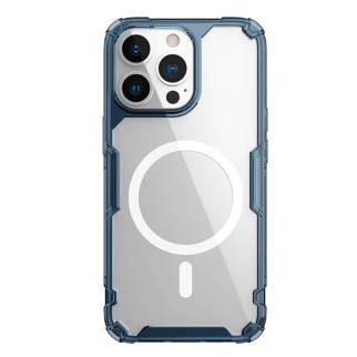 TPU чохол Nillkin Nature Pro Magnetic для Apple iPhone 13 Pro (6.1") Синій (прозорий) - Інтернет-магазин спільних покупок ToGether
