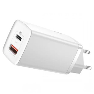 МЗП Baseus GaN2 Lite QC (Type-C/USB 65W) (CCGAN2L-B01) Білий - Інтернет-магазин спільних покупок ToGether