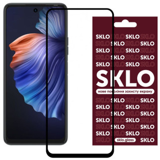 Захисне скло SKLO 3D для TECNO Camon 18 / 18P Чорний - Інтернет-магазин спільних покупок ToGether