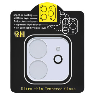 Захисне скло на камеру Full Block (тех.пак) для Apple iPhone 11 (6.1") Прозорий - Інтернет-магазин спільних покупок ToGether