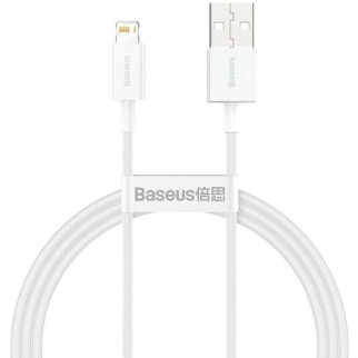 Дата кабель Baseus Superior Series Fast Charging Lightning Cable 2.4A (1m) (CALYS-A) Білий - Інтернет-магазин спільних покупок ToGether