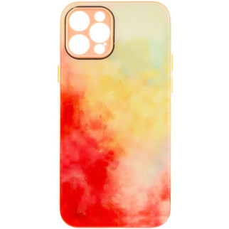 Чохол TPU+Glass Impasto abstract для Apple iPhone 12 Pro Max (6.7") Red yellow - Інтернет-магазин спільних покупок ToGether