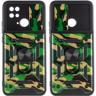 Ударостійкий чохол Camshield Serge Ring Camo для Xiaomi Redmi 10C Зелений / Army Green - Інтернет-магазин спільних покупок ToGether