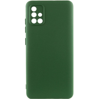 Чохол Silicone Cover Lakshmi Full Camera (A) для Samsung Galaxy A51 Зелений / Dark green - Інтернет-магазин спільних покупок ToGether