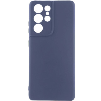 Чохол Silicone Cover Lakshmi Full Camera (A) для Samsung Galaxy S21 Ultra Синій / Midnight Blue - Інтернет-магазин спільних покупок ToGether