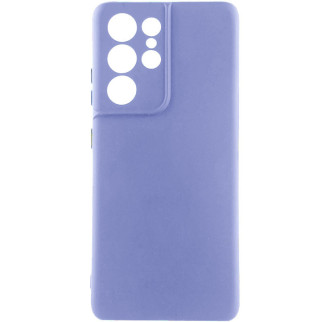 Чохол Silicone Cover Lakshmi Full Camera (A) для Samsung Galaxy S21 Ultra Бузковий / Dasheen - Інтернет-магазин спільних покупок ToGether