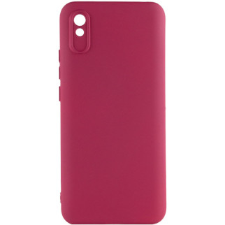 Чохол Silicone Cover Lakshmi Full Camera (A) для Xiaomi Redmi 9A Бордовий / Marsala - Інтернет-магазин спільних покупок ToGether