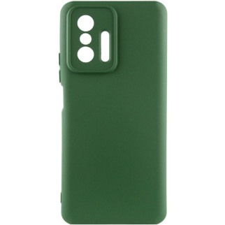 Чохол Silicone Cover Lakshmi Full Camera (A) для Xiaomi 11T / 11T Pro Зелений / Dark green - Інтернет-магазин спільних покупок ToGether