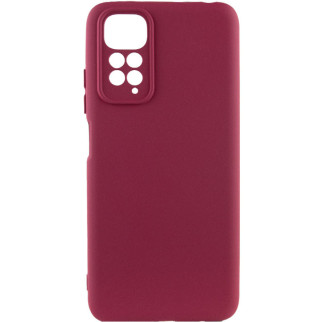 Чохол Silicone Cover Lakshmi Full Camera (A) для Xiaomi Redmi Note 11 Pro 4G/5G / 12 Pro 4G Бордовий / Marsala - Інтернет-магазин спільних покупок ToGether