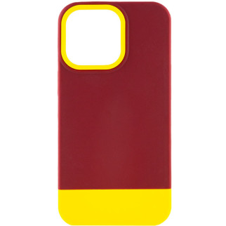 Чохол TPU+PC Bichromatic для Apple iPhone 13 Pro Max (6.7") Brown burgundy / Yellow - Інтернет-магазин спільних покупок ToGether