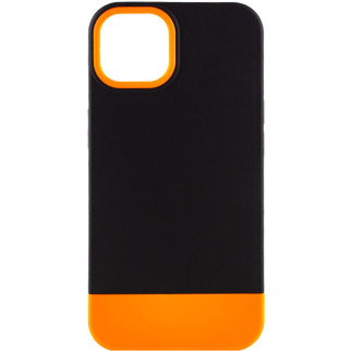Чохол TPU+PC Bichromatic для Apple iPhone 13 (6.1") Black / Orange - Інтернет-магазин спільних покупок ToGether