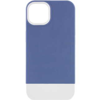 Чохол TPU+PC Bichromatic для Apple iPhone 13 (6.1") Blue / White - Інтернет-магазин спільних покупок ToGether