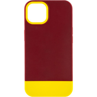 Чохол TPU+PC Bichromatic для Apple iPhone 13 (6.1") Brown burgundy / Yellow - Інтернет-магазин спільних покупок ToGether