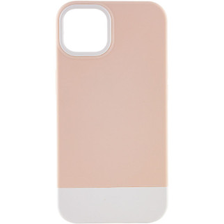 Чохол TPU+PC Bichromatic для Apple iPhone 13 (6.1") Grey-beige / White - Інтернет-магазин спільних покупок ToGether