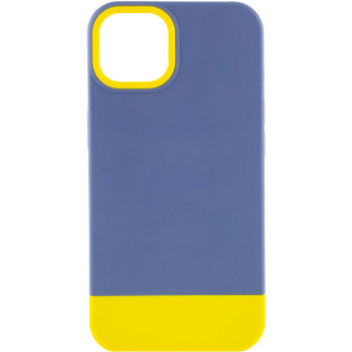 Чохол TPU+PC Bichromatic для Apple iPhone 13 (6.1") Blue / Yellow - Інтернет-магазин спільних покупок ToGether