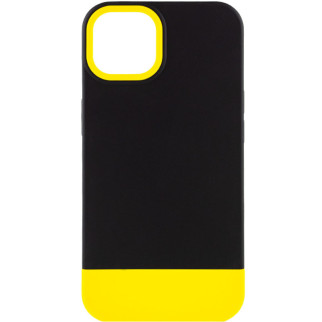 Чохол TPU+PC Bichromatic для Apple iPhone 13 (6.1") Black / Yellow - Інтернет-магазин спільних покупок ToGether